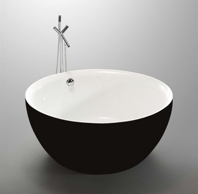 Bellaterra Parma 59 inch Freestanding Bathtub in Black BA6832BLK