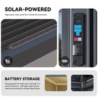 EROMMY 10x13 Electric Pergola with Motorized Roof and LED Light SP-EY-US-WQG098BK