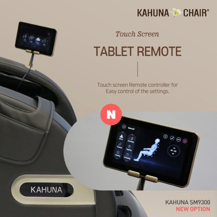 Kahuna Massage Chair Kahuna 4D+@ Dual Air Float Flex HSL-track with Infrared heating SM-9300 Grey KMCSM9300GREY