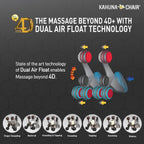 Kahuna Massage Chair Kahuna 4D+@ Dual Air Float Flex HSL-track with Infrared heating SM-9300 Grey KMCSM9300GREY