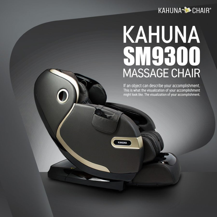 Kahuna Massage Chair Kahuna 4D+@ Dual Air Float Flex HSL-track with Infrared heating SM-9300 Grey KMCSM9300GREY