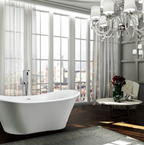 Bellaterra Ancona 71 in. Freestanding Bathtub in Glossy White BA6518