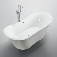 Bellaterra Ancona 71 in. Freestanding Bathtub in Glossy White BA6518