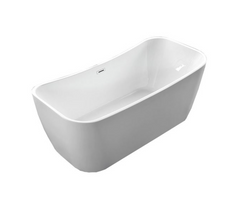 Bellaterra Arles 67 in. Freestanding Bathtub in White BA7526