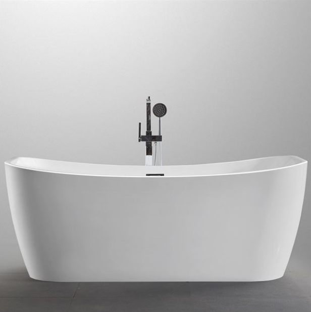Bellaterra Arles 67 in. Freestanding Bathtub in White BA7526