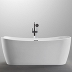 Bellaterra Arles 67 in. Freestanding Bathtub in White BA7526
