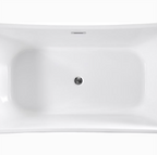 Bellaterra Arles 67 in. Freestanding Bathtub in White BA7526