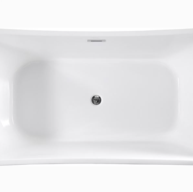 Bellaterra Arles 67 in. Freestanding Bathtub in White BA7526