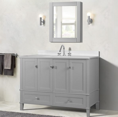 Bellaterra Aurora 49 in. Single Vanity with Quartz Top 800631-49S-LG