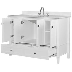 Bellaterra Aurora 49 in. Single Vanity with Quartz Top 800631-49S-LG