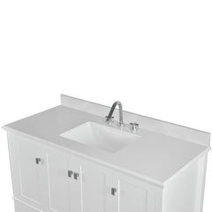 Bellaterra Aurora 49 in. Single Vanity with Quartz Top 800631-49S-LG