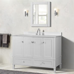 Bellaterra Aurora 49 in. Single Vanity with Quartz Top 800631-49S-LG