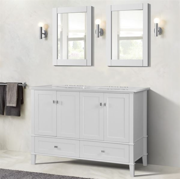 Bellaterra Aurora 49 in. Double Vanity with Quartz Top 800631-49D-LG