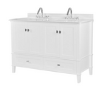 Bellaterra Aurora 49 in. Double Vanity with Quartz Top 800631-49D-LG