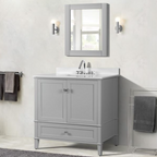Bellaterra Aurora 37 in. Single Vanity with Quartz Top 800631-37-LG