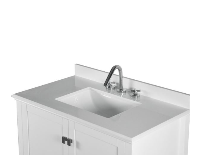 Bellaterra Aurora 37 in. Single Vanity with Quartz Top 800631-37-LG