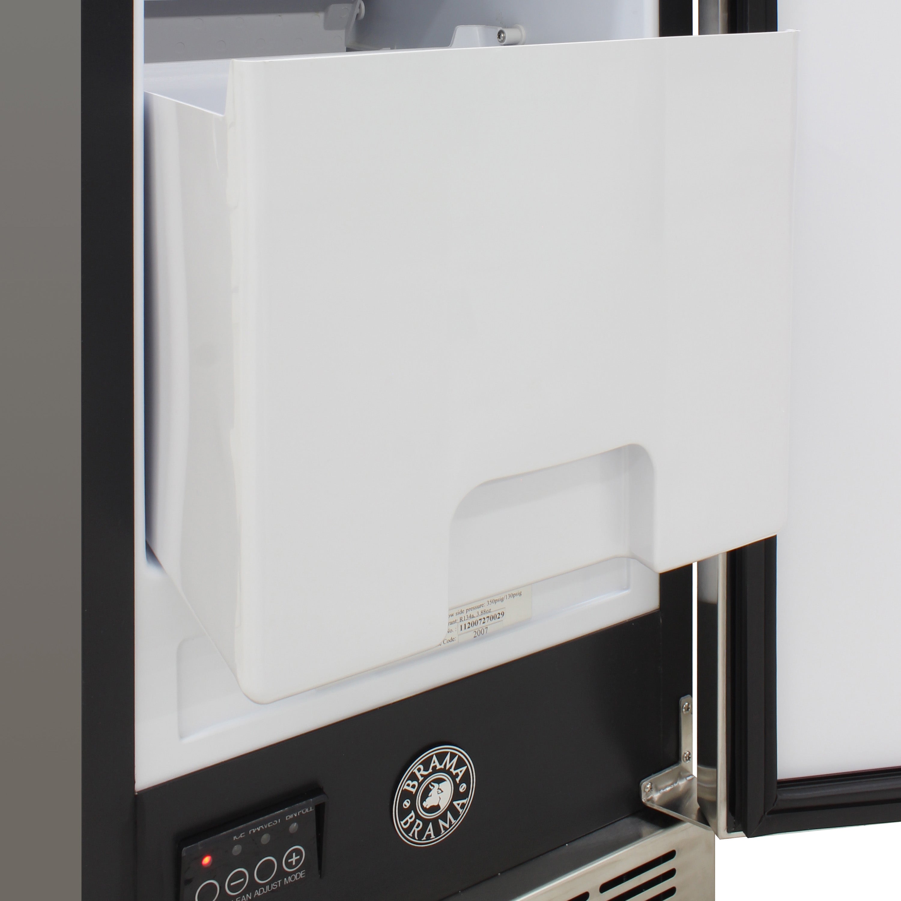 Brama by Vinotemp Indoor Undercounter Automatic Ice Maker, 25 lb Capacity, in Stainless Steel BR-15INIM-B