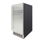 Brama by Vinotemp Indoor Undercounter Automatic Ice Maker, 25 lb Capacity, in Stainless Steel BR-15INIM-B