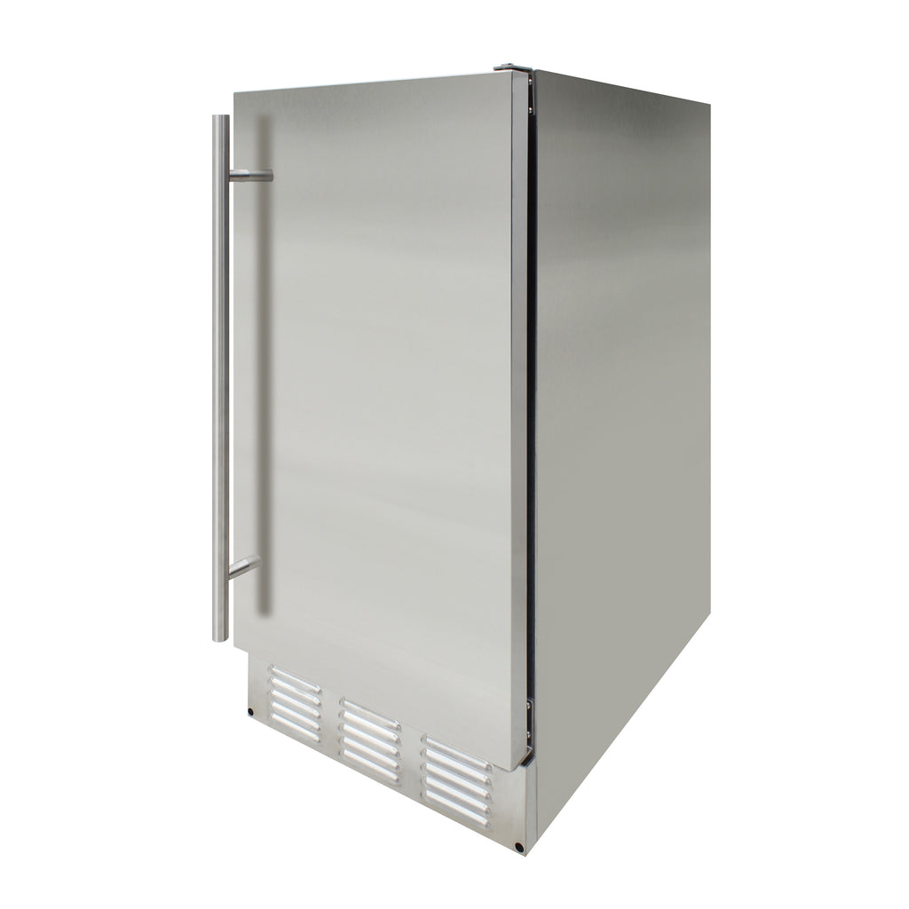 Brama by Vinotemp Outdoor Undercounter Automatic Ice Maker, 25 lb Capacity, in Stainless Steel BR-15OUIM-SS