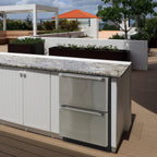 Brama by Vinotemp Indoor/Outdoor Drawer Refrigerator and Freezer, in Stainless Steel BR-24FZREF