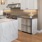 Brama by Vinotemp Indoor/Outdoor Drawer Refrigerator and Freezer, in Stainless Steel BR-24FZREF