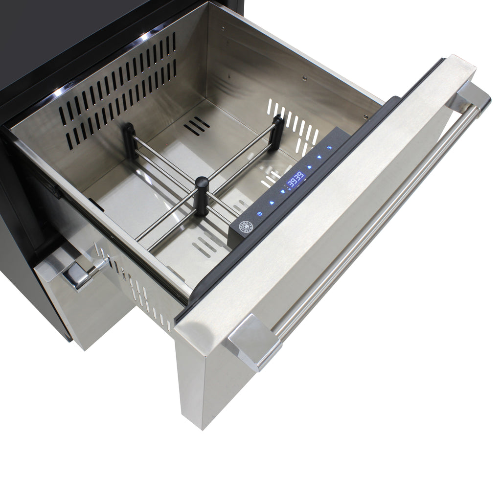 Brama by Vinotemp Indoor/Outdoor Drawer Refrigerator and Freezer, in Stainless Steel BR-24FZREF