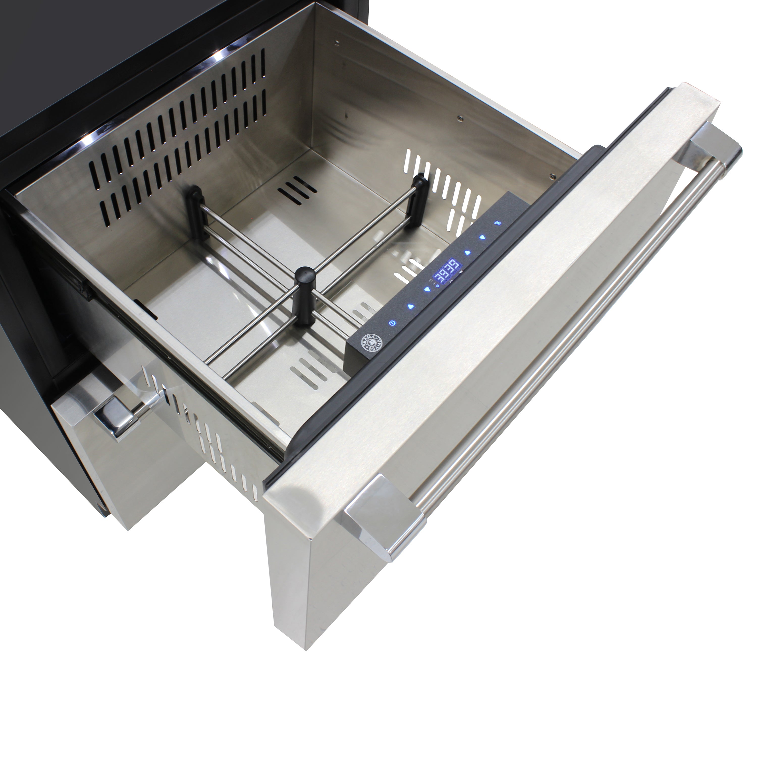 Brama by Vinotemp Indoor/Outdoor Drawer Refrigerator and Freezer, in Stainless Steel BR-24FZREF