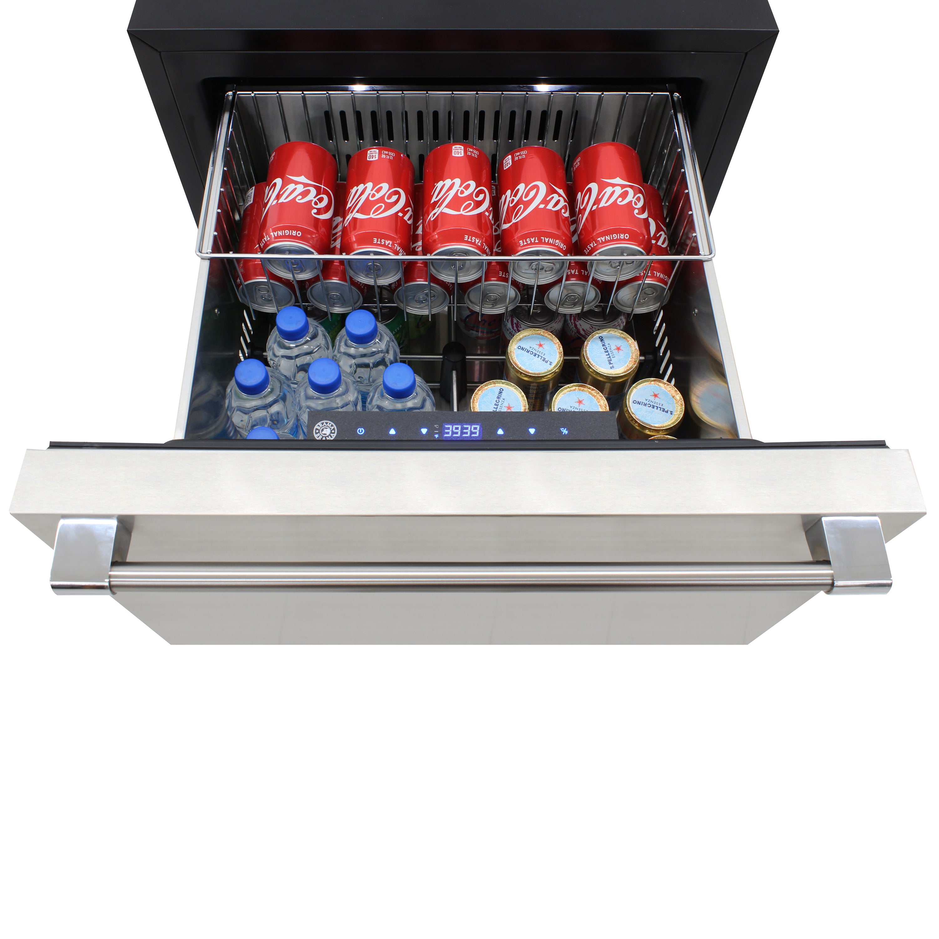 Brama by Vinotemp Indoor/Outdoor Drawer Refrigerator and Freezer, in Stainless Steel BR-24FZREF