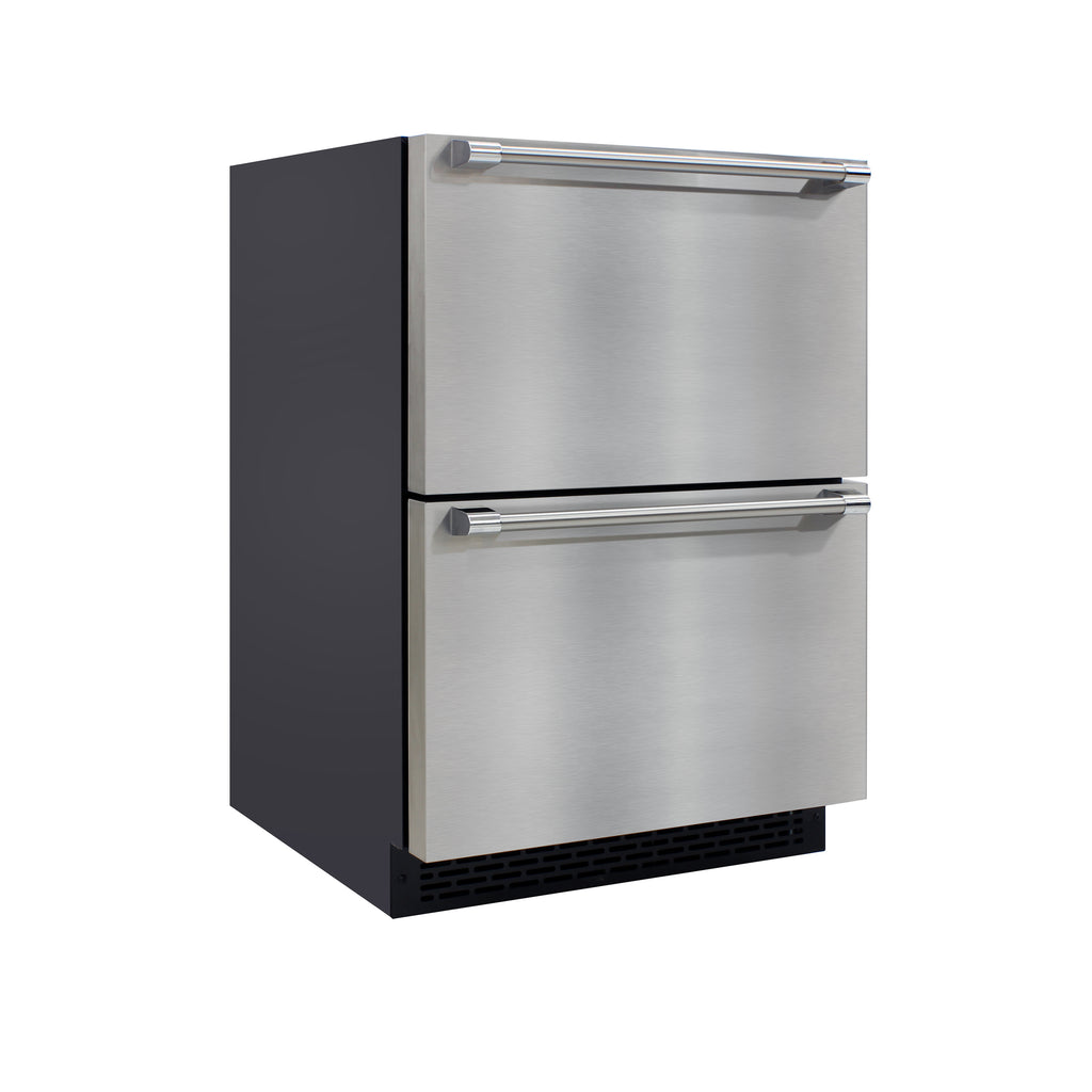 Brama by Vinotemp Indoor/Outdoor Drawer Refrigerator and Freezer, in Stainless Steel BR-24FZREF