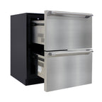 Brama by Vinotemp Indoor/Outdoor Drawer Refrigerator and Freezer, in Stainless Steel BR-24FZREF