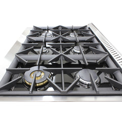 Brama by Vinotemp 36" Gas Range and Oven, 5.2 cu. ft. Capacity, in Stainless Steel BR-36SSGG