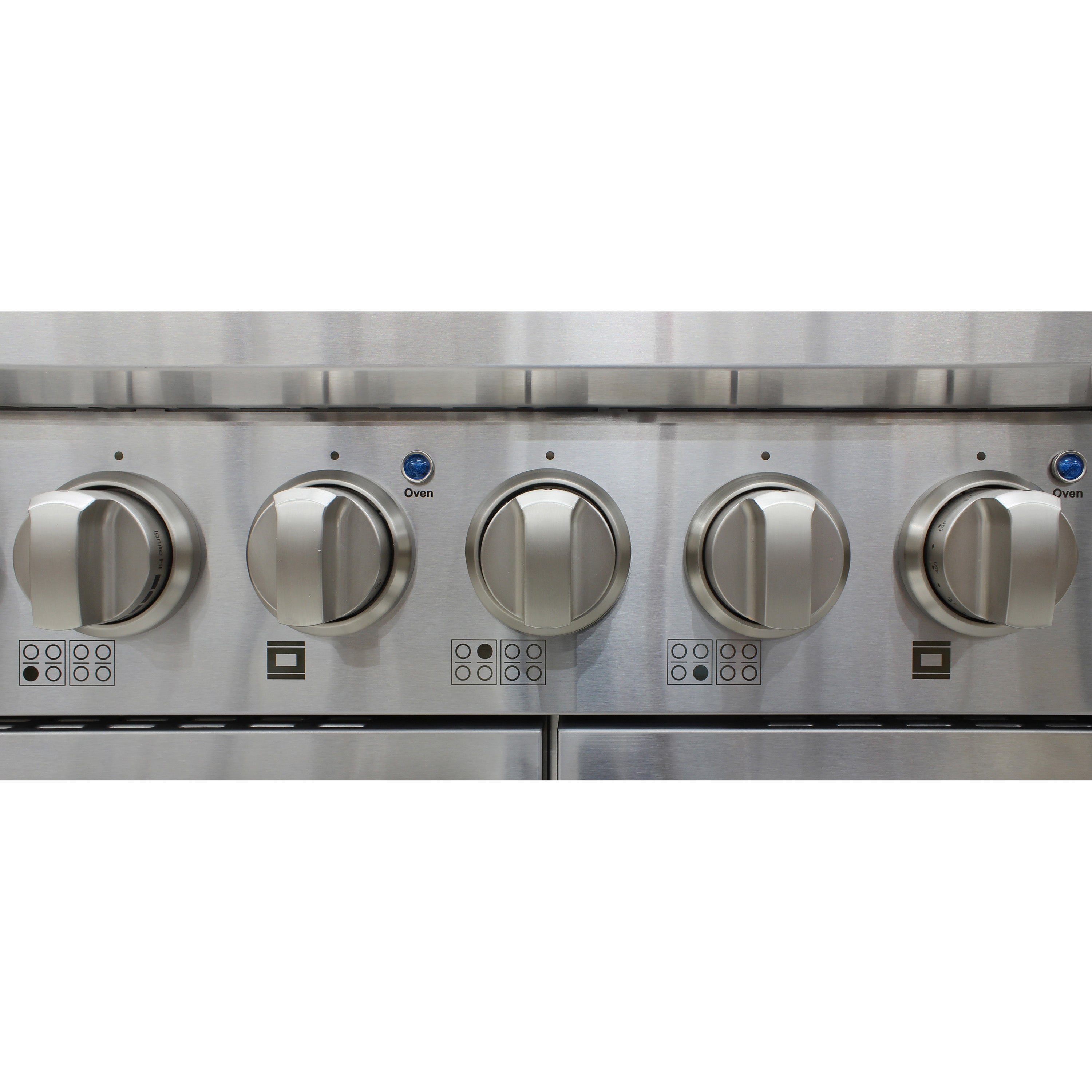 Brama by Vinotemp 48" Double Oven Gas Range with 8 Burners, 6.7 cu. ft. Capacity, in Stainless Steel BR-48SSGG