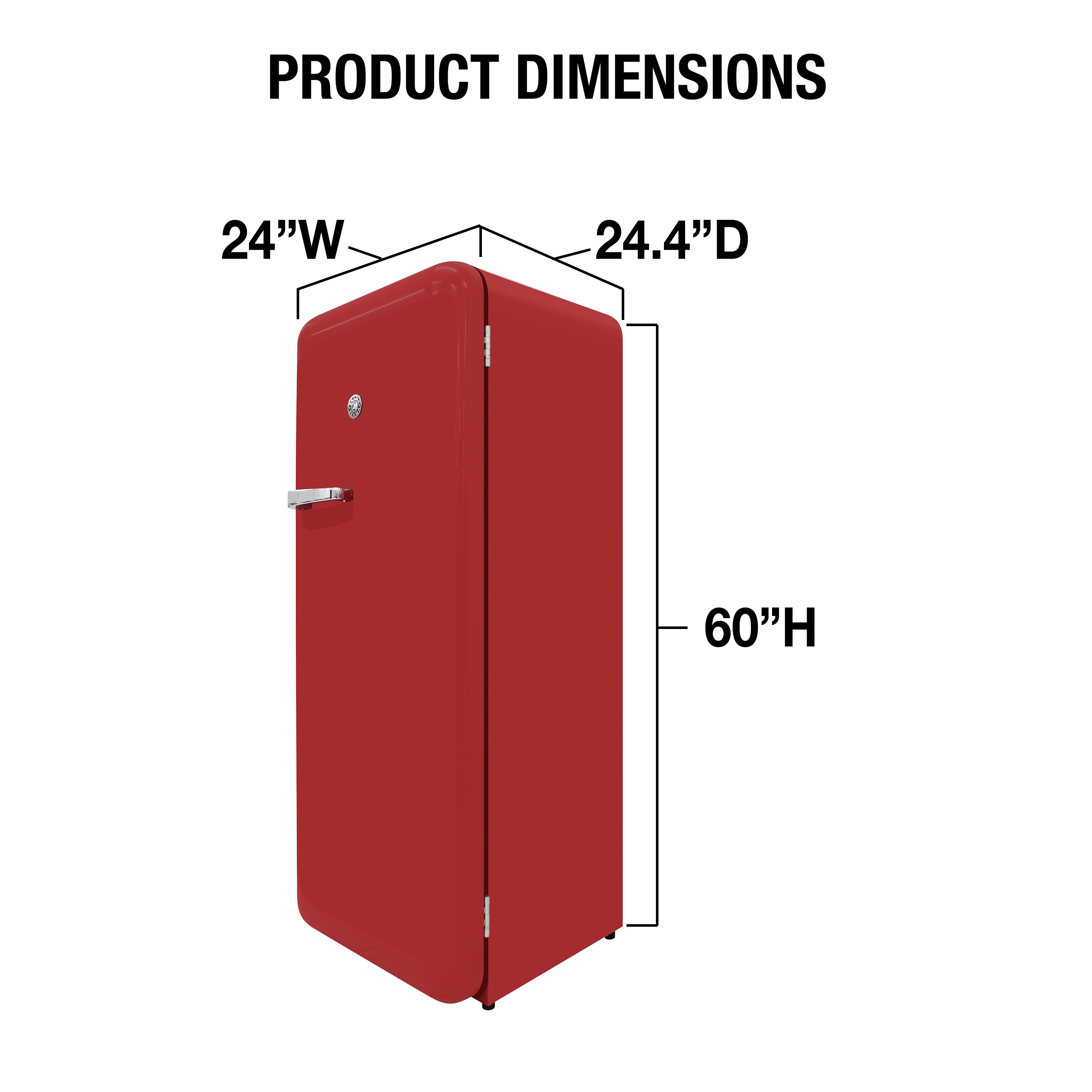 Brama Retro Refrigerator (Red) – Vinotemp