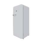Brama by Vinotemp Retro Refrigerator with Solid Steel Door, in Black BR-RETRO-01