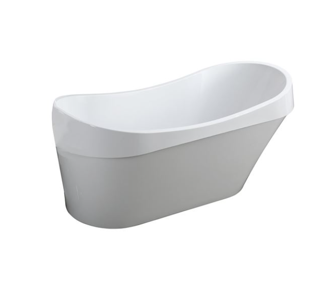 Bellaterra Barletta 69 in. Freestanding Bathtub in Glossy White BA6801