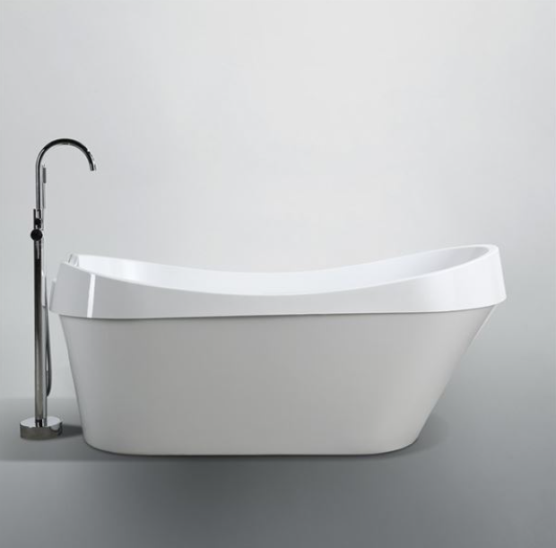 Bellaterra Barletta 69 in. Freestanding Bathtub in Glossy White BA6801