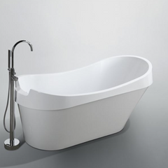 Bellaterra Barletta 69 in. Freestanding Bathtub in Glossy White BA6801