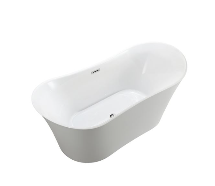 Bellaterra Bergamo 67 in. Freestanding Bathtub in Glossy White BA6805
