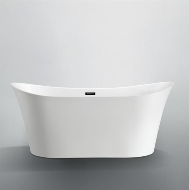 Bellaterra Bergamo 67 in. Freestanding Bathtub in Glossy White BA6805