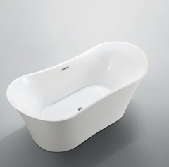 Bellaterra Bergamo 67 in. Freestanding Bathtub in Glossy White BA6805