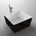 Bellaterra Biella 47 in.Freestanding Bathtub in Black BA6806BLK