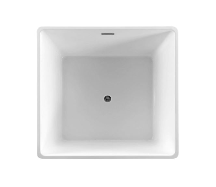 Bellaterra Biella 47 in.Freestanding Bathtub in Black BA6806BLK