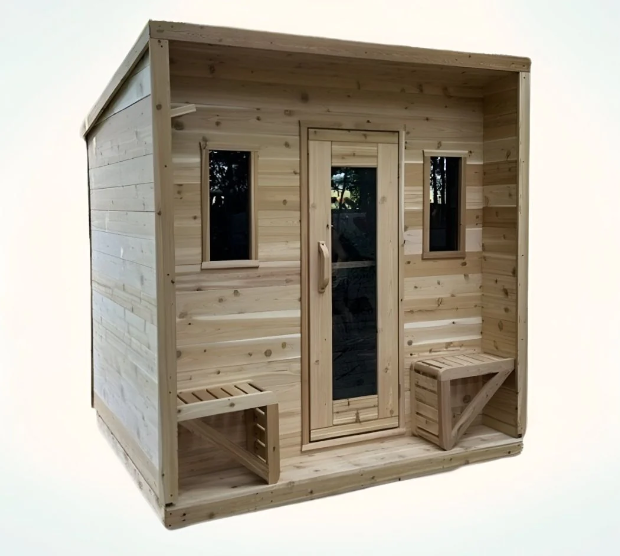 True North Cabin Outdoor Sauna 6ft. Pine Wood C18330