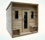 True North Cabin Outdoor Sauna 6ft. Red Cedar Wood C18330R