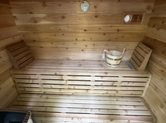 True North Cabin Outdoor Sauna 6ft. Pine Wood or White Cedar C18330
