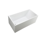 Bellaterra Catania 67 in. Freestanding Bathtub in Glossy White BA6816B