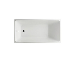 Bellaterra Catania 67 in. Freestanding Bathtub in Glossy White BA6816B