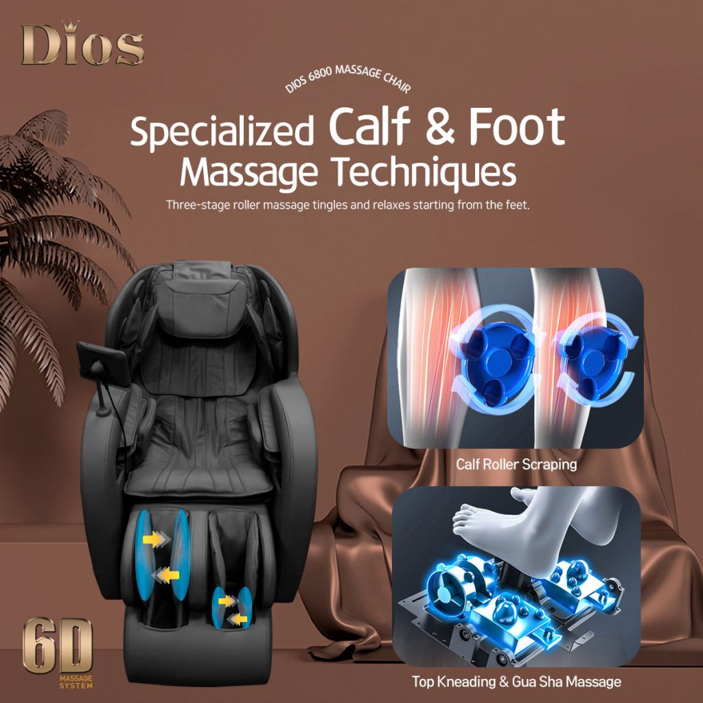 Kahuna Dios Massage Chair 6D Dual Core Air Roller SL-track Dios-6800