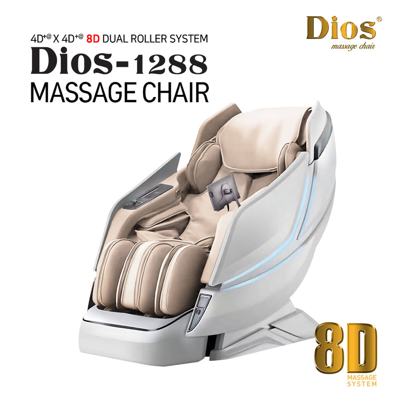 Kahuna Dios Massage Chair 8D AI Dual Air Tech Touch Roller SL-track with Brain Relaxation Program Dios-1288