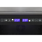 Vinotemp Butler Series Dual-Zone Wine and Beverage Cooler, 98 Bottle or 200 12 oz Can Capacity, in Black EL-100WBC-TS